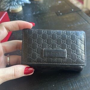 Gucci Black Key & Card Holder